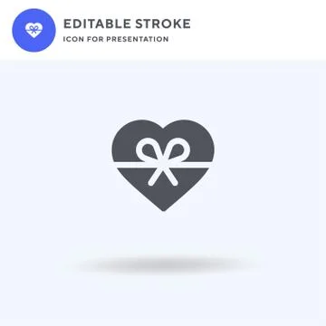 Chocolate Box icon vector, filled flat sign, solid pictogram isolated on whit 스톡 일러스트