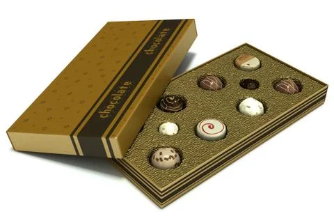 Chocolate box Stock Illustration