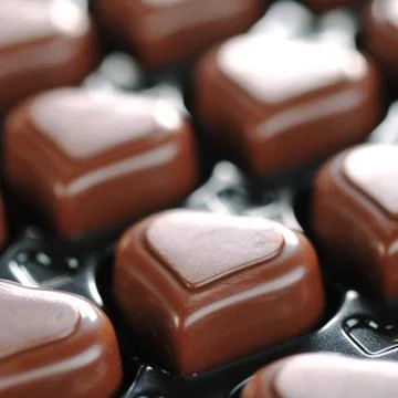 Chocolate in box Stock Photos