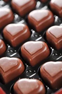 Chocolate in box Foto stock