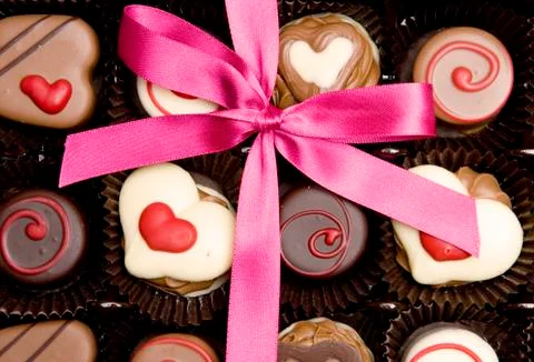 Chocolate box Stock Photos