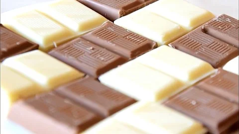 Chocolate brown and white Stock Footage 73961518