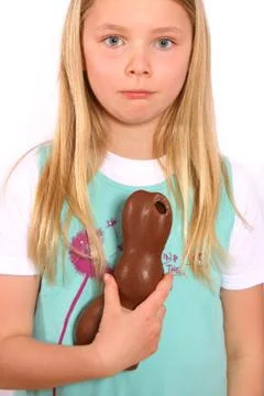 Chocolate bunny Stock Photos