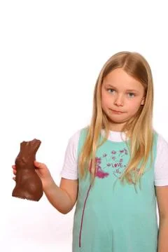 Chocolate bunny Stock Photos