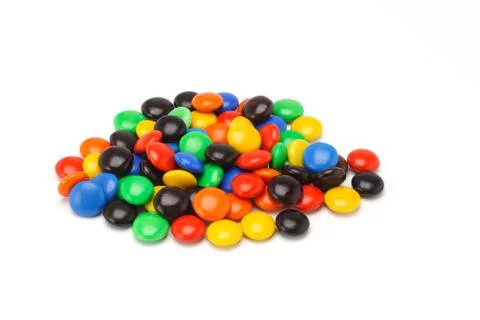 Chocolate button candies Stock Photos