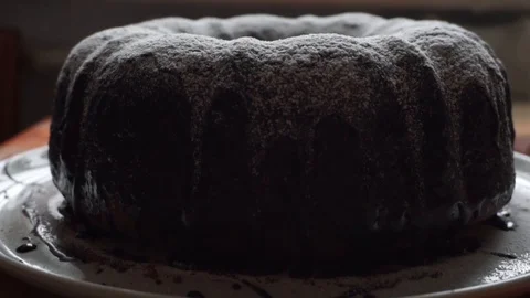 Chocolate cake close up Stock Footage 87129589