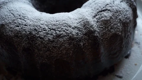 Chocolate cake close up Stock Footage 87129636