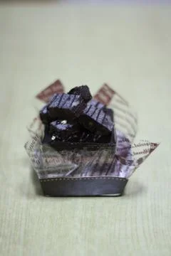 Chocolate Cake Closeup Foto stock