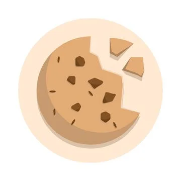 Chocolate Cake Concept. Vector Cartoon Icon Illustration. Stock Illustration