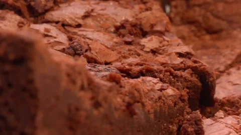 Chocolate Cake On Counter Stock Footage 135632093