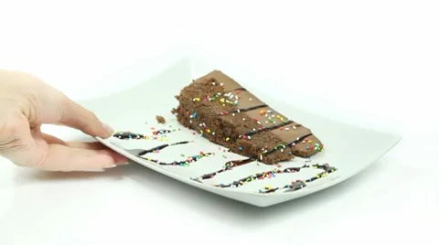 Chocolate Cake Stock Footage 10597528