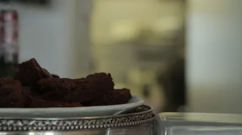 Chocolate cake Stock Footage 11120093