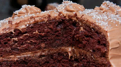 Chocolate Cake Stock Footage 26305507