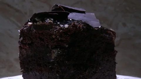 Chocolate cake 스톡 동영상 78021574