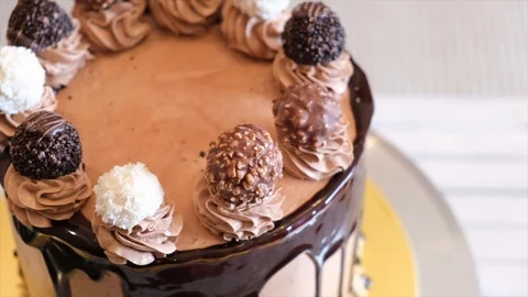 Chocolate Cake Stock Footage 102770773
