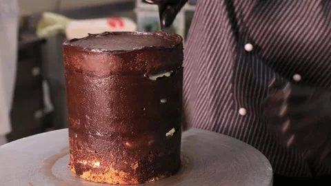 Chocolate cake Video stock 146713497