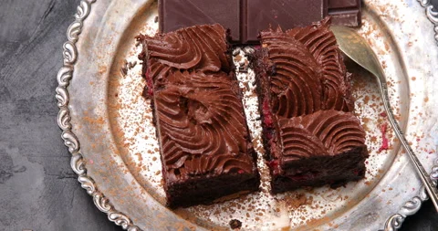 Chocolate cake Stock Footage 197096037