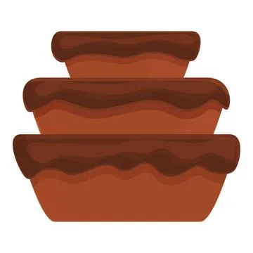 Chocolate cake icon cartoon vector. Cocoa candy イラスト素材