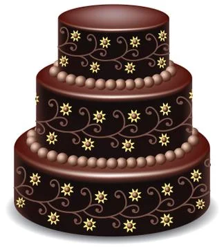 Chocolate cake Illustrazione stock