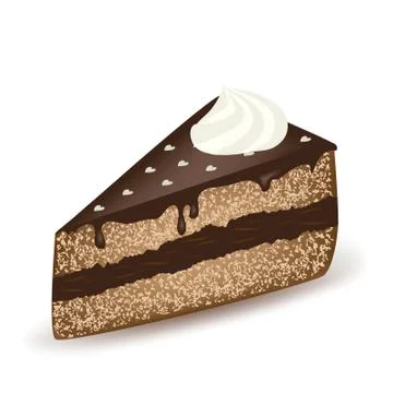 Chocolate Cake Stock Illustration
