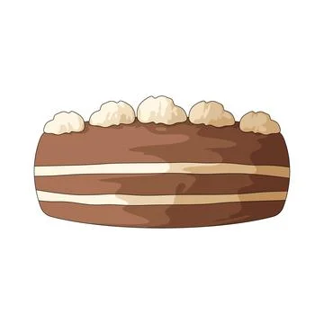 Chocolate Cake illustration Stock Illustration