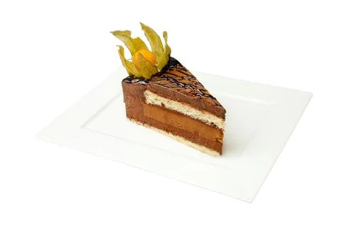 Chocolate cake with nut Foto stock