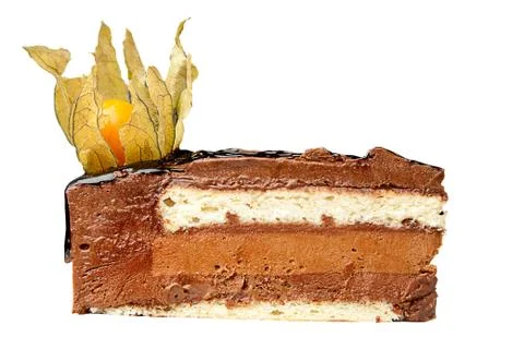 Chocolate cake with nut Foto stock
