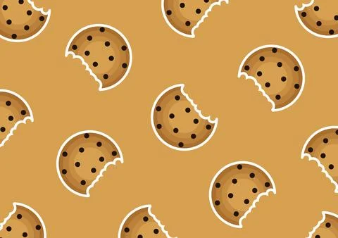 Chocolate Cake Pattern Stock Illustration