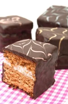 Chocolate cake Stock Photos