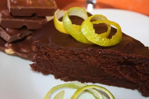 Chocolate cake Stock Photos