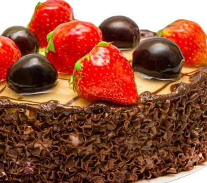 Chocolate cake Stock Photos