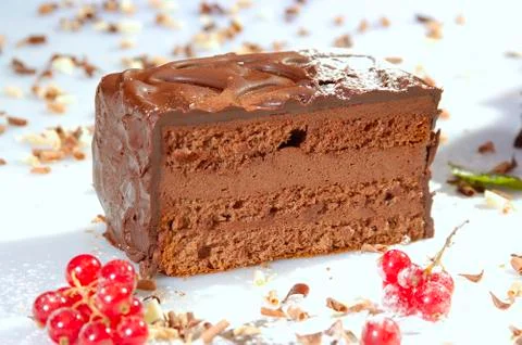 Chocolate cake Stock Photos