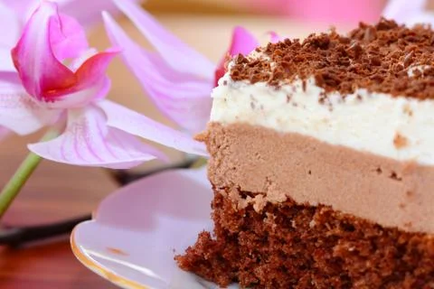 Chocolate cake Stock Photos