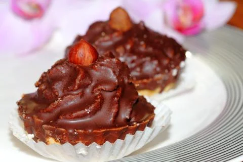 Chocolate cake Stock Photos