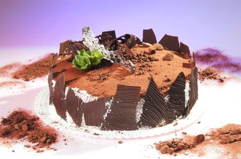 Chocolate cake Stock Photos