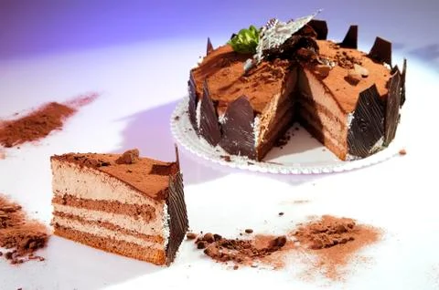 Chocolate cake Stock Photos
