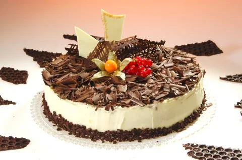 Chocolate cake Stock Photos