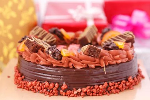 Chocolate cake Stock Photos