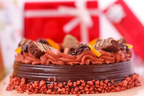 Chocolate cake Stock Photos