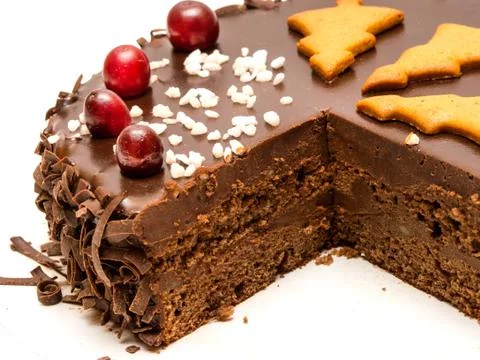 Chocolate cake Stock Photos