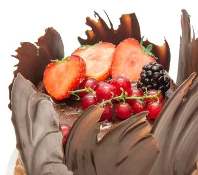 Chocolate cake Stock Photos