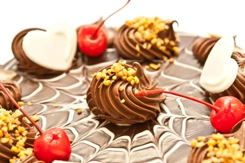 Chocolate cake Stock Photos