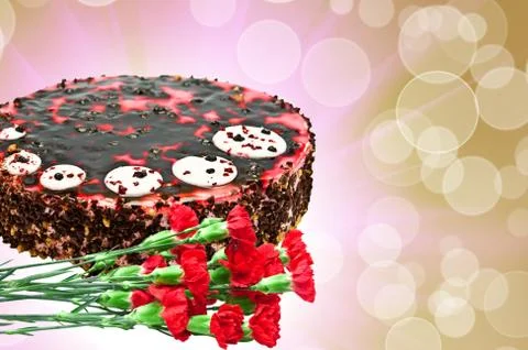 Chocolate cake Stock Photos