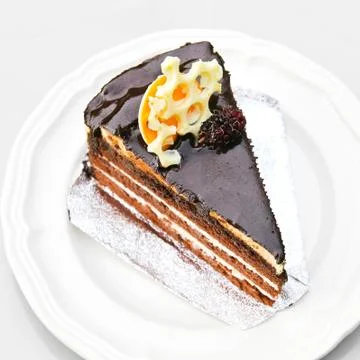Chocolate cake Stock Photos