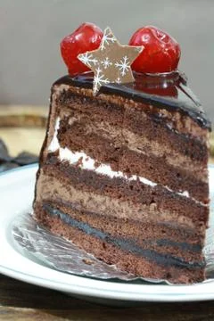 Chocolate cake Stock Photos