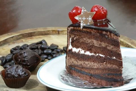 Chocolate cake Stock Photos