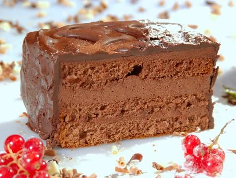 Chocolate cake Stock Photos