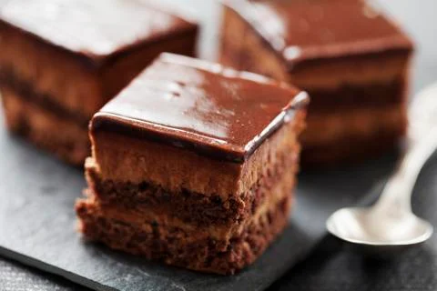 Chocolate cake Stock Photos