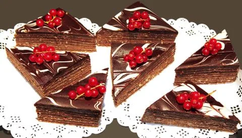 Chocolate cake Stock Photos