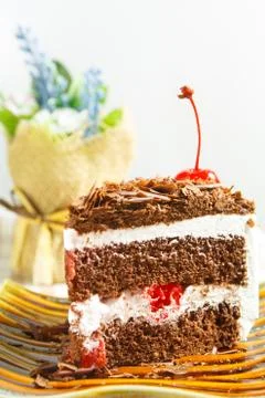 Chocolate cake Stock Photos